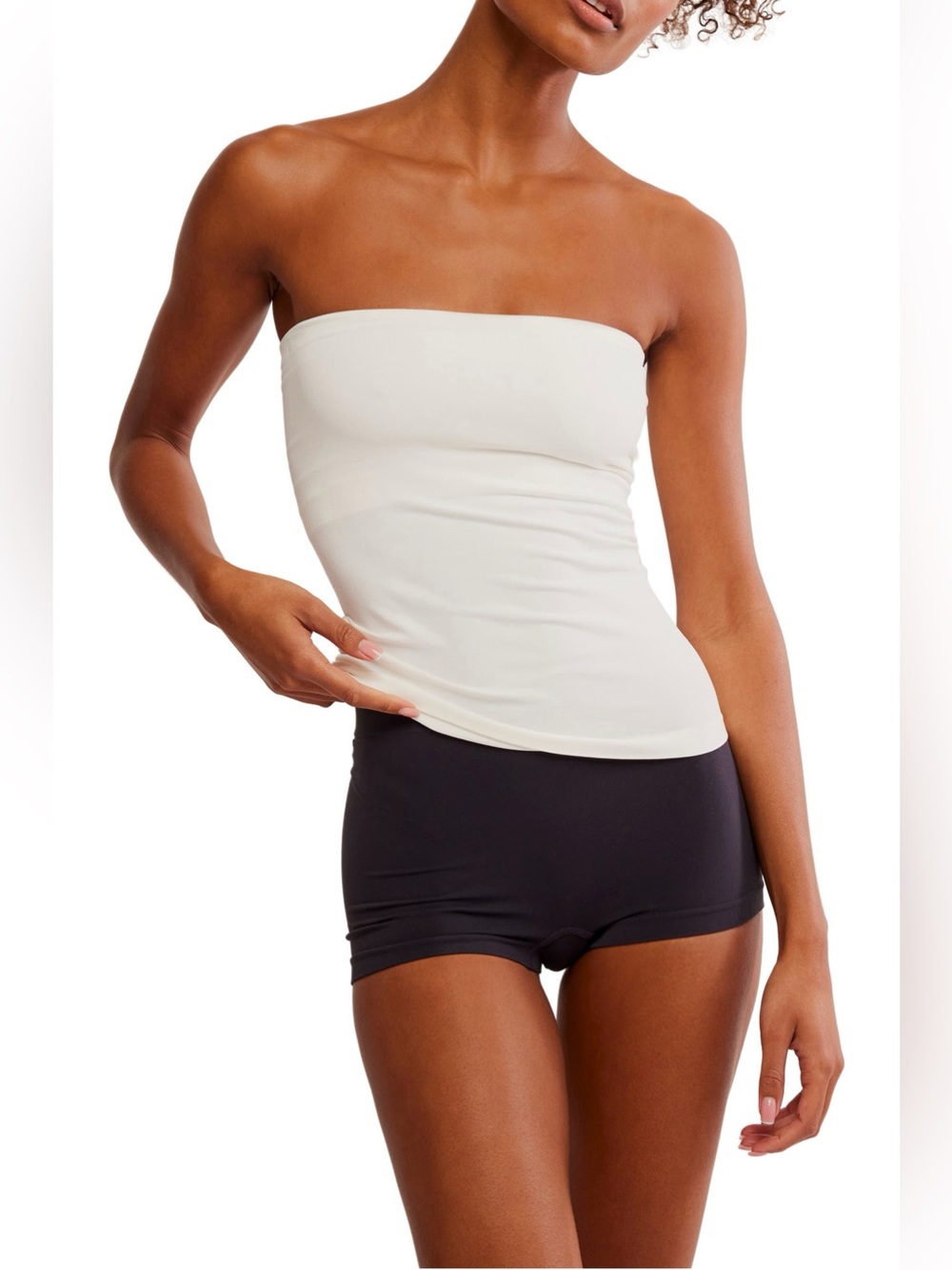 Free People Seamless Strapless Bandeau - Cream Retail $30